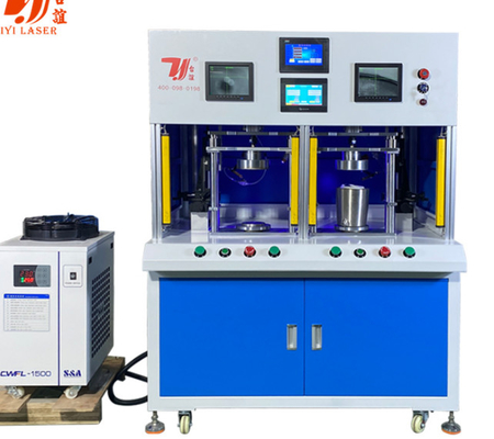 Çifte İstasyon Paslanmaz Çelik Çeşme Alt Çeşme Çöpeği Otomatik Fiber Lazer Kaynak Makinesi 1070nm Lazer Işığı ile