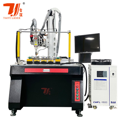 Çaydanlık tüpü için özelleştirilmiş 4 Eksenli 1500W Otomatik Lazer Kaynak Makinesi