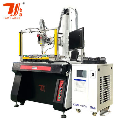 Fiber Lazer Teknolojisine Sahip Çaydanlık Borusu için Özelleştirilmiş 4 Eksen 1500W Otomatik Lazer Kaynak Makinesi