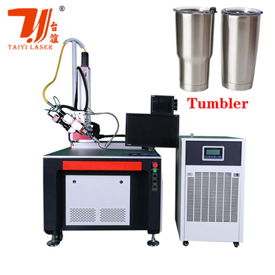 Canton Fuarı Tanıtım Özel 3000W Otomatik Fiber Lazer Kaynak Makinesi Paslanmaz Çelik Su Kupası Lavabo Kaynak