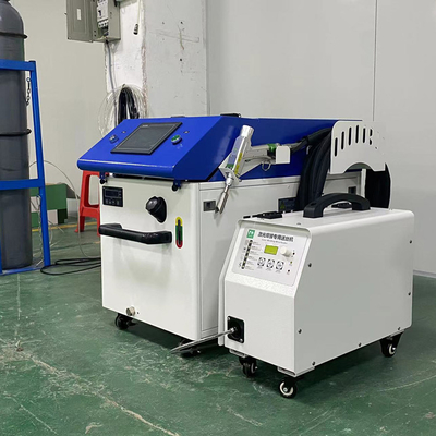 Kanton Fuarı Tanıtımı 4'te 1 Mini Çok fonksiyonlu El Elli Fiber Lazer kaynak makinesi, Metal Lehimleme Lehim Makinesi