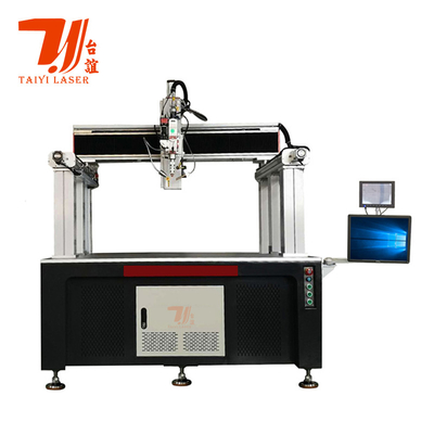 Kanton Fuarı Tanıtım Çapa Otomatik Fiber Lazer Kaynak Makinesi Kare Hücre Pil Kaynaklama için