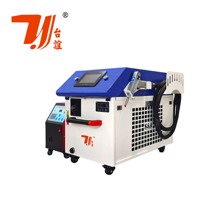 Kanton Fuarı Tanıtımı 1000W 1500W 2000W Alüminyum Demir için Qilin Baş Mini Lazer kaynak makinesi