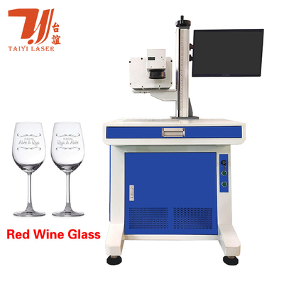 Plastik Kristaller İçin Klavye Fare 355nm UV Lazer İşaretleme Makinesi