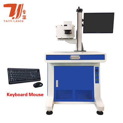 Plastik Kristaller İçin Klavye Fare 355nm UV Lazer İşaretleme Makinesi