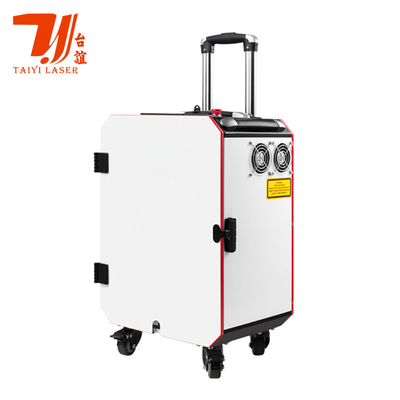Canton Fuarı Tanıtım Trolley Casi Taşınabilir Nabız El Laser Temizleyici Endüstriyel Metal Yüzeyi Temizleme
