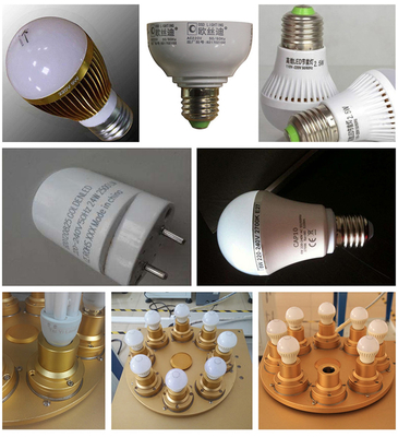 Otomatik Led Ampul Logo Baskı / İşaretleme / Gravür Lazer Makinesi Baskı Çözümü