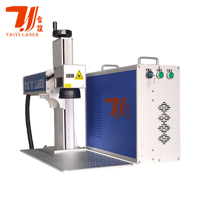 Sıcak Satış 30W Portatif Mini Metal Fiber Lazer İşaret Makinesi dizüstü bilgisayarla