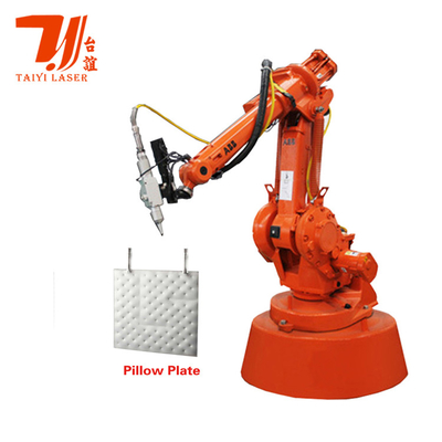 Paslanmaz Çelik Yastık Plaka Fiber Lazer Kaynak Makinesi KUKA Otomatik Robot Kolla