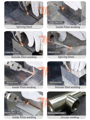 Su Şişesi Lavabo Metal Plate Elde Tutulan Lazer Kaynak Makinesi 1000W 1500W 2000W