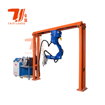 Otomatik Metal Fiber Lazer Kesim Makinesi 6 Eksen Robot Kol Sistemi