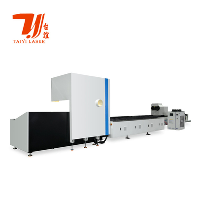 CNC Otomatik Metal yuvarlak kare fiber lazer boru kesme makinesi