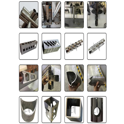 CNC Otomatik Fiber Lazer Kesme Makinesi Metal Küçük Boyutlu Yuvarlak Kare Boru Tüpleri için 1500W