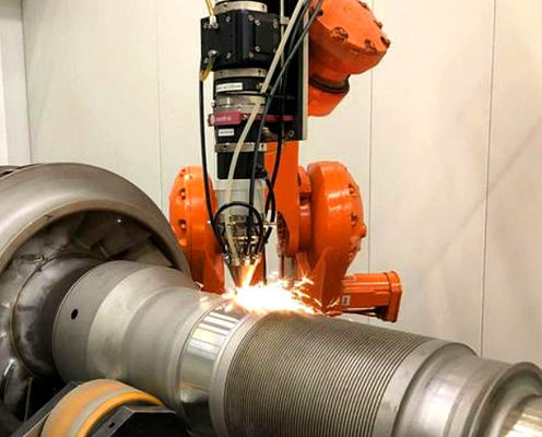 Robot Lazer Kaplama Makine Sistemi Pompa Çubukları, Rulolar ve Döner Parça Yüzeyi Geliştirme İçin