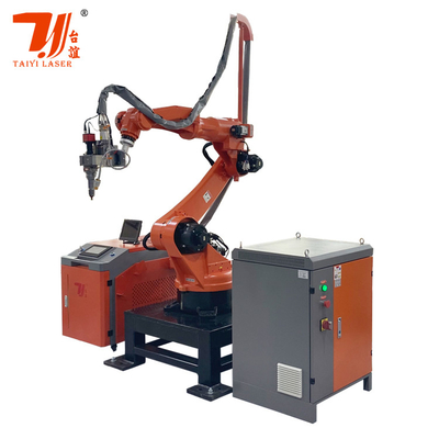 6 Eksenli Robot Kollu Özelleştirilmiş Otomatik Fiber Lazer kaynak makinesi CE Sertifikasyonu