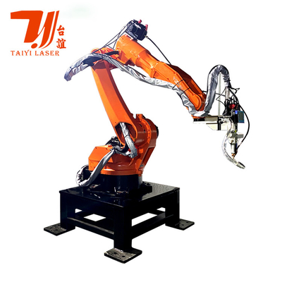 6 Eksenli Robot Kollu Özelleştirilmiş Otomatik Fiber Lazer kaynak makinesi CE Sertifikasyonu