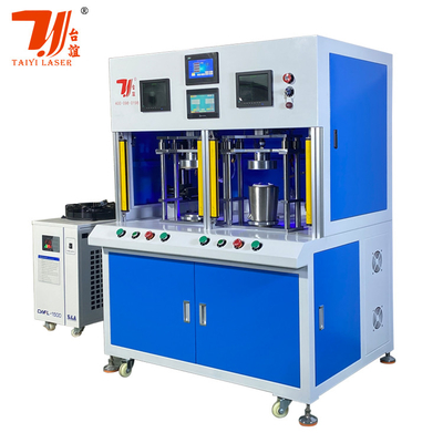 Çift İstasyon Paslanmaz Çelik Çaydan Alt Çaydan Çakma Raytools HZG Başlı Otomatik Fiber Lazer Kaynak Makinesi