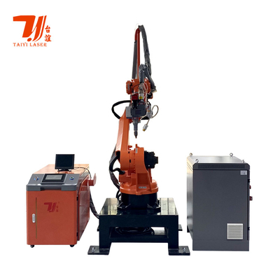 6 Eksenli Robot Kollu Özelleştirilmiş Otomatik Fiber Lazer kaynak makinesi CE Sertifikasyonu
