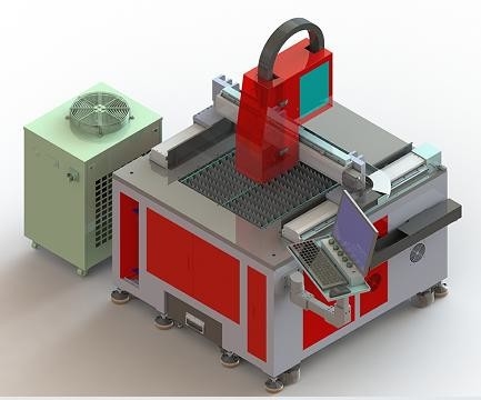 600*600mm Küçük Boyutlu Hassaslıklı Fiber Lazer Kesme Makinesi 1500W 2KW 3000W