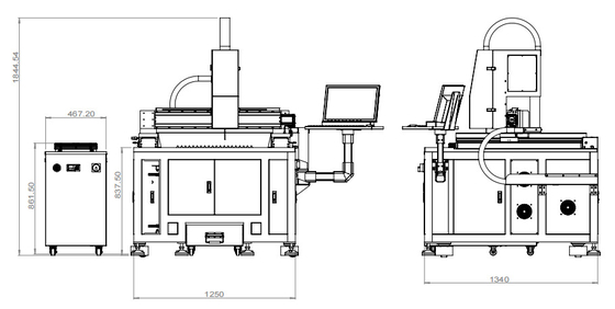 600*600mm Küçük Boyutlu Hassaslıklı Fiber Lazer Kesme Makinesi 1500W 2KW 3000W