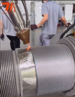Hidrolik çubuklar, petrol sahası boruları ve silindrik bileşen yeniden inşa için 6000W Robotik Lazer Kaplama Makinesi