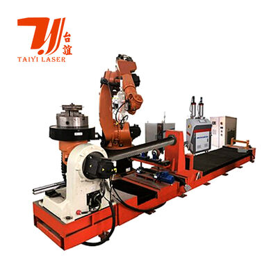 Hidrolik çubuklar, petrol sahası boruları ve silindrik bileşen yeniden inşa için 6000W Robotik Lazer Kaplama Makinesi
