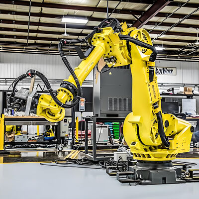 Endüstriyel FANUC Robot Lazer Kesme Makinesi ±0.01mm Yüksek Hassasiyetle Metal Levha ve Tüp için 6 Eksenli Fiber Lazer Kesicisi