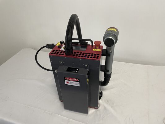 50W Portable Backpack Laser Cleaning Machine Pulse Fiber Laser Rust Remover for Precision Mold Cleaning