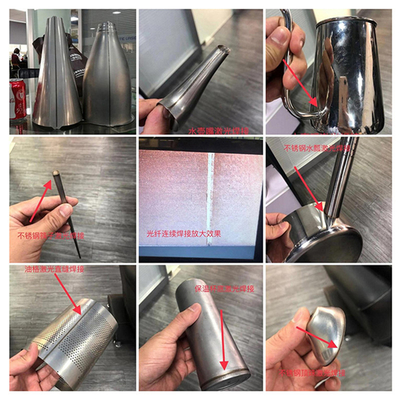 1000W - 6000W 4 Eksenli Çok Fonksiyonlu Sürekli Optik Fiber Lazer Kaynak Makinesi