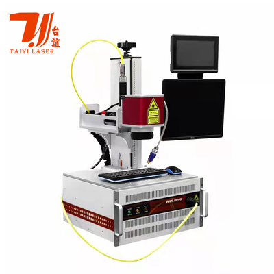 Kanton Fuarı Tanıtım Mini Portatif Raycus QCW Galvo Lazer kaynak makinesi 18650 Pil kaynak için