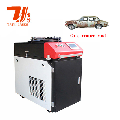 El Tipi 1000w 1500w 2Kw 3Kw Metal Temizleyici Fiber Lazer Pas Temizleme Makinesi