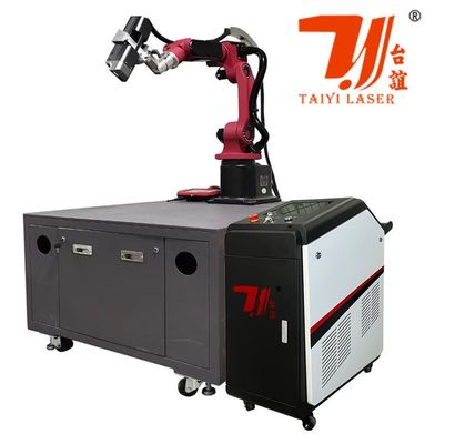 6 Eksen Robot Otomatik Fiber Lazer Temizleme Makinesi Pas Yağlı Boya Sökücü