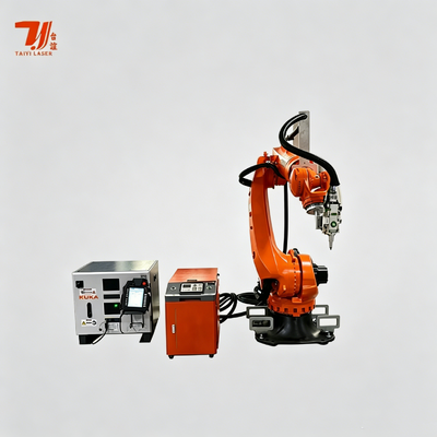 Yüksek Hızlı Toplu Üretim kaynak için KUKA Robotik Kollu Yüksek Güçlü 4000W IPG Lazer Kaynak