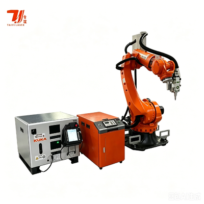 Havacılık ve Otomotiv Endüstrisi için KUKA Endüstriyel Robotlu 4000W IPG Fiber Lazer Kaynak Robotu Sistemi