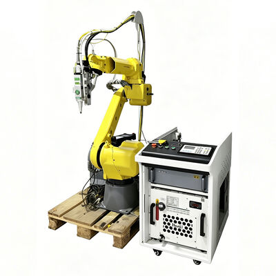 Ucuz partili özel metal imalatı için maliyetli FANUC Robot Lazer Kesicisi, 6 Eksenli Eklemli Kol ve Raycus/IPG Fiber Lazer