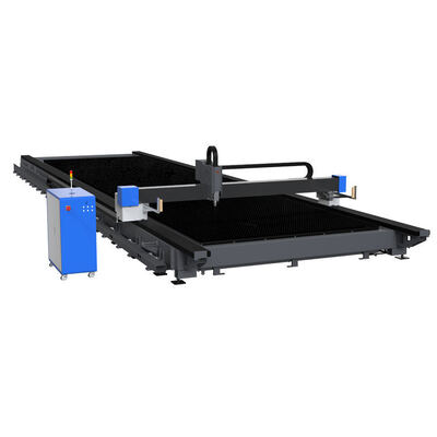 Yüksek Güç 12KW 20KW 30KW 40KW 60KW MetaL için Ekstra büyük formatlı Yer rayı lif lazer kesme makinesi