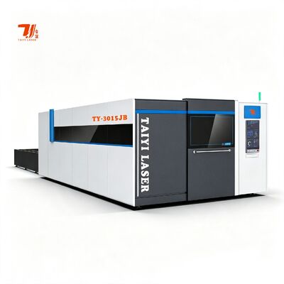 TY-3015JB 6000W Sac Levha Tam Koruma Kapaklı Metal Kesim IPG Raycus Fiber Lazer Kesim Makinesi