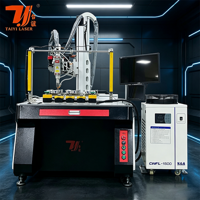 4 Eksen 1500W 2kw 3kw Alüminyum Çaydan lazer otomatik kaynak makinesi