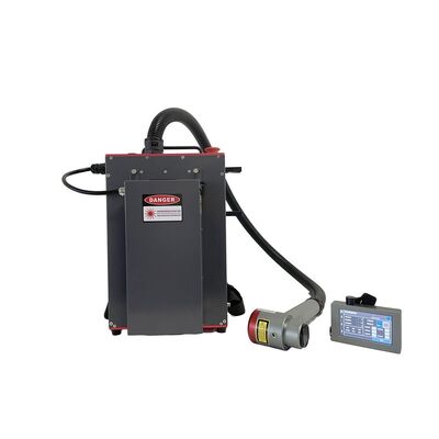 Pas ve boya temizleme için 100W çanta taşınabilir puls lif lazer temizleme makinesi