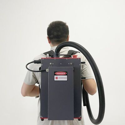 Sırt Çantası Tipi 100W El Lazer Temizleme Makinesi Fiber Lazer Boya Sökme Ekipmanı