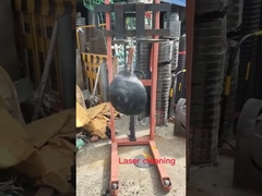 El tipi geniş alan lazer temizleme makinesi 1500W 2000W