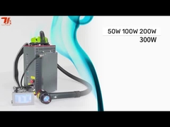 Sırt çantası lazer temizleyicisi mini taşınabilir 50W 100W 200W 300W Pulslu lazer temizleme makinesi